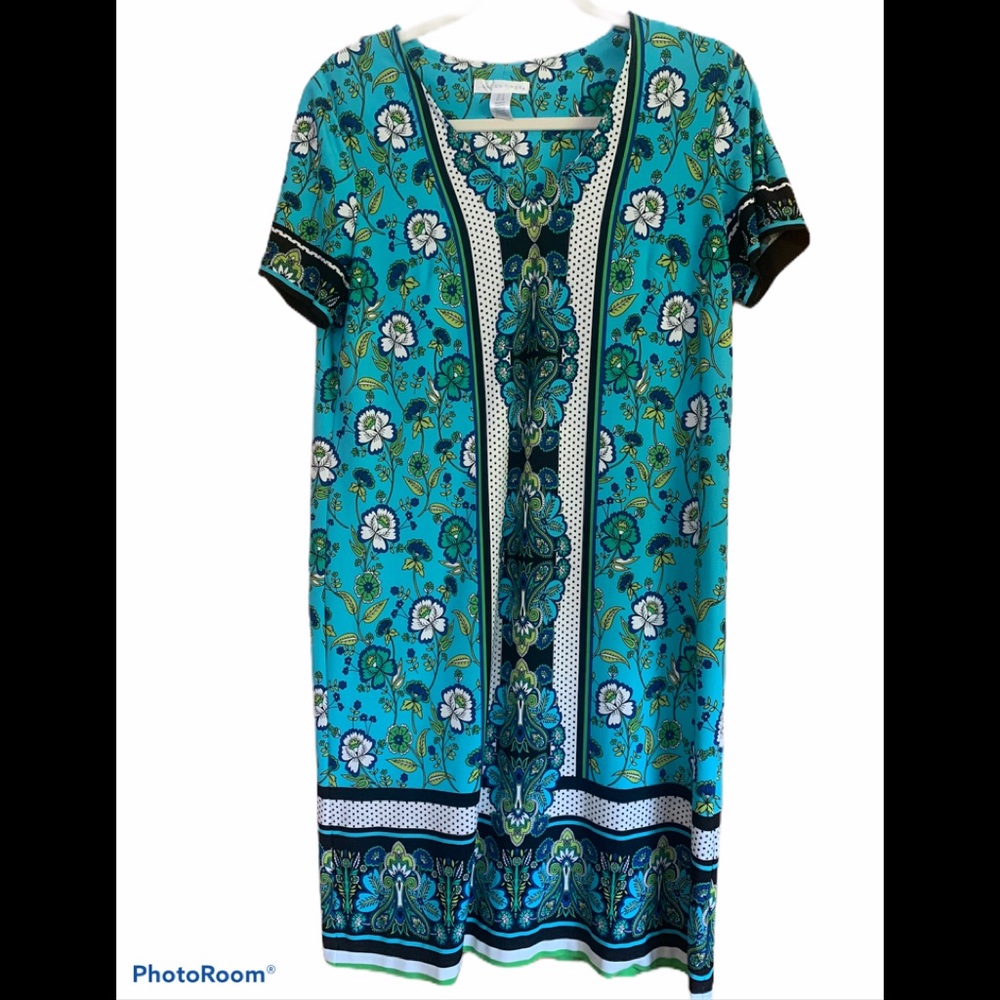 London Times Floral Print Dress